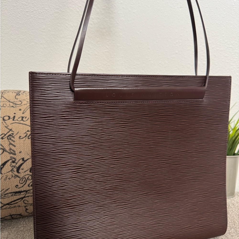 Louis Vuitton St Tropez epi Brown bag and matching billfold wallet